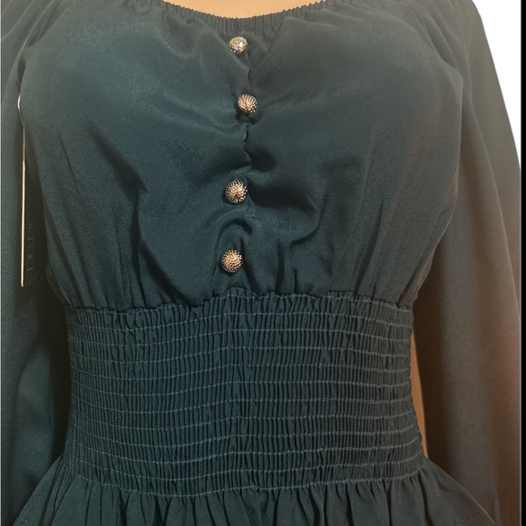 Richi blouse color green long sleeve size unitalla - Picture 5 of 12